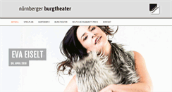 Desktop Screenshot of burgtheater.de