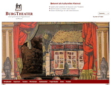 Tablet Screenshot of burgtheater.org